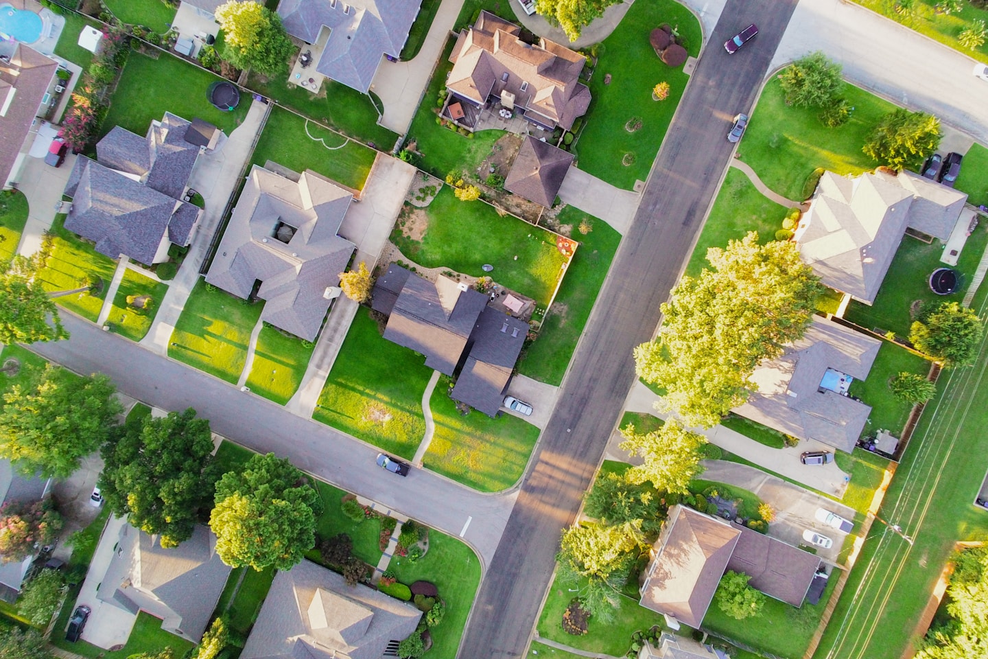 Suburbia via Drone