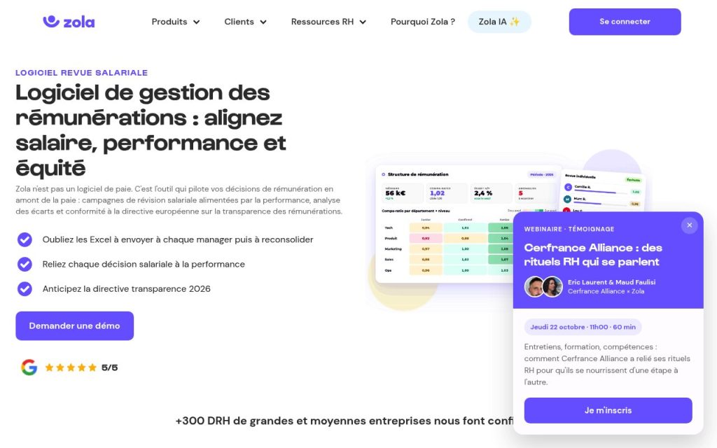 Apercu du site Zola